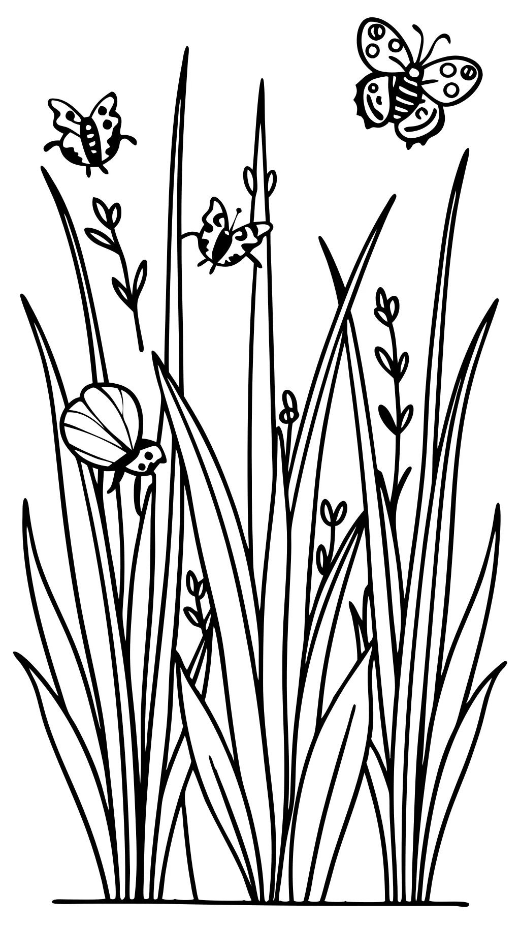 grass coloring pages